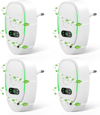 Luchtreiniger Set van 4 - Wit - Plug-in Ionisator zonder Filter - Voor Thuis en Kantoor