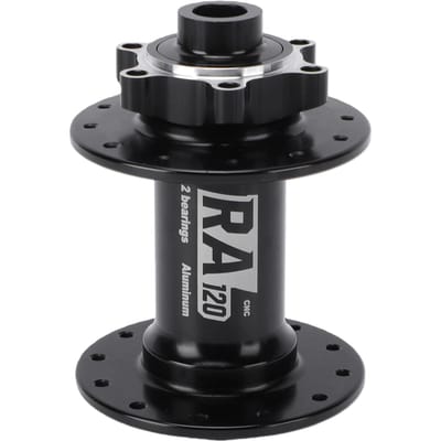 Pièce de roue de vélo Moyeu avant de vélo 24 trous Axe traversant 100 mm Moyeu de frein à disque pour VTT pour vélos 8 à 11 vitesses