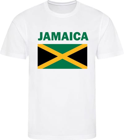 Jamaica - Jumieka - T-shirt Wit - Voetbalshirt - Maat: S - Landen shirts