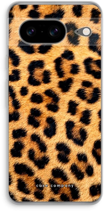 Case Company® - Hoesje geschikt voor Google Pixel 8 hoesje - Luipaard - Soft Cover Telefoonhoesje - Bescherming aan alle Kanten en Schermrand
