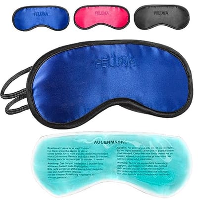 Slaapmasker met Koelkussen voor Betere Nachtrust - Oogmasker voor Migraine en Hoofdpijn