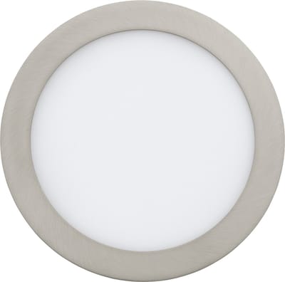 EGLO Fueva 1 - Inbouwspot - LED - Ø225mm. - Nikkel-Mat - 3000K