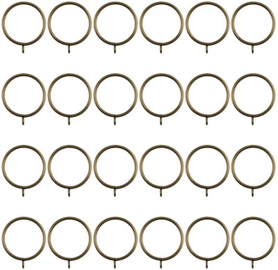 Dailygoods- Gordijnringen 24 Stuks - Metalen Gordijnringen met Oogjes