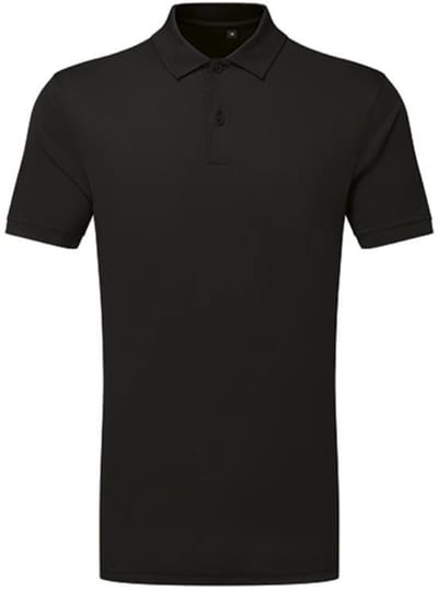 TriDri - Textured Recycled Polo - Black maat S