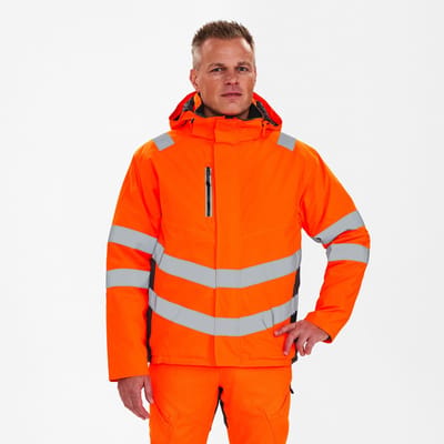 Engel Safety winterjack 1946-930 - Hi-vis Orange / Anthracite Grey - L