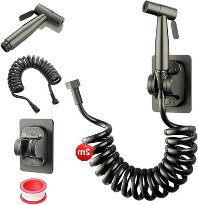 Handdouche voor Toilet van RVS, Bidet Sprayer met Hoge Druk, 2 m PE Slang, Ideaal voor Badkamer en Keuken