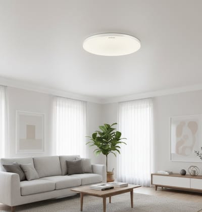 DOWBOR - LED Plafondlamp - Keuken / Woonkamer Ø37 - 24W - Dagwit licht 4000K - Mat Wit - Opbouw - Rond