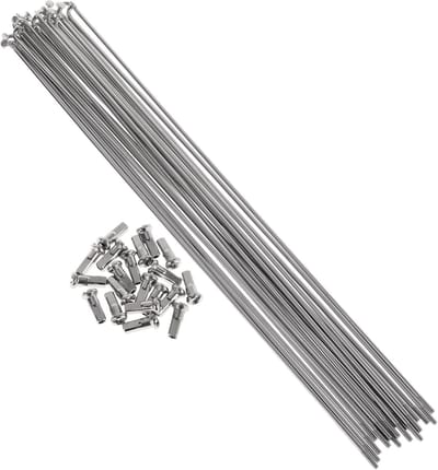 20 Spaken Sets voor Fietswielen, 13G, 265 mm, RVS Spaken voor Duurzame Fietsvelgen, Silver