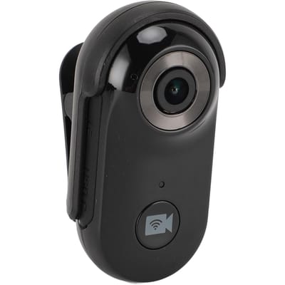 Caméra Collier pour Animaux de Compagnie 1080P HD 2.4G Sans Fil Chien Chat Enregistreur Vidéo Portable Enregistrement en Boucle Petit noir
