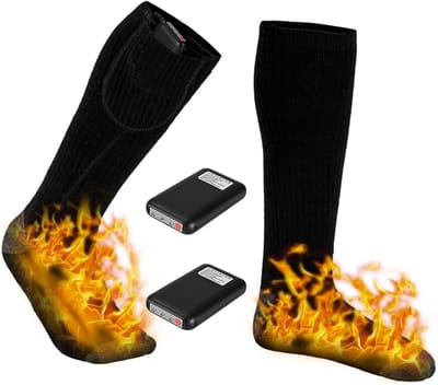 Warme Sokken - Verwarmde Voeten - Buitenactiviteiten - Verstelbare Temperatuur - 4000 mAh - Zwart