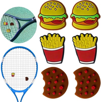 Tennis Racket Schokabsorber - 6 Stuks Vibration Dampers van Silica Gel voor Sport en Buitenactiviteiten, Perfect voor Tennis en Verbetering van Speelervaring