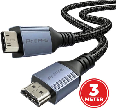 ProFPS Mini HDMI naar HDMI Kabel 3M – 4K@60Hz – 18Gbps – ARC/3D