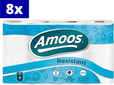 Amoos keukenpapier - Keukenrol - 32 rollen 2-laags keukenpapier