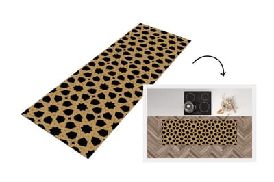Keukenloper - Loper keuken - Geometrisch - Patroon - Arabisch - 150x50 cm - Keukenloper vinyl