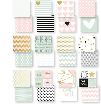 Vaessen Creative Papierblok - 2x12 - dubbelzijdig - 15.2x15.2cm