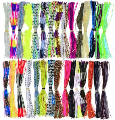 Spinnerbaits voor Bas - Jig Rokken Vervanging - Vissen - Levendige Bewegingen - 30 Bundels - Meerdere Kleuren