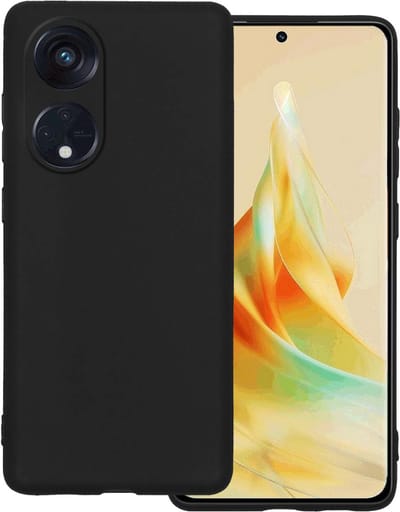 Hoesje Geschikt voor OPPO Reno 8T 4G - Sterk & Shockproof - Hoes Cover - Siliconen Case - Zwart