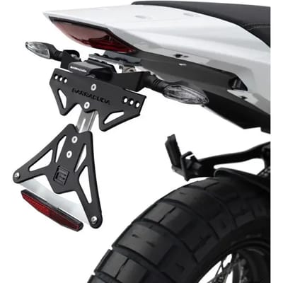 Motorfiets kentekenplaathouder voor originele richtingaanwijzers Barracuda MORINI XCAPE 2022