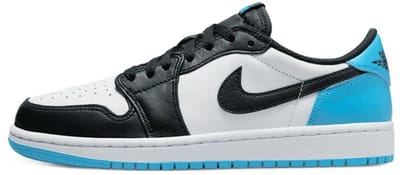 Jordan 1 Retro Low OG Black Dark Powder Blue (Women's) - Maat 40.5