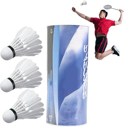 Badminton Shuttles - Veer Ballen - Sport Spelen - Duurzame Schuimkop - 3 Stuks - Meerkleurig