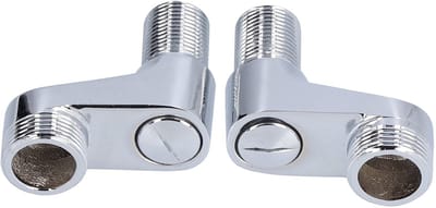 Dailygoods - Zwenkarmkoppeling - Badkuip Douchekraan Adapter - Messing Roestvrij Staal - Verstelbare Zwenkarm - Keramische Anti-Druppelklep - Geschikt...