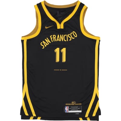 Basketbaltanktop voor heren Nba City Edition 2023/24 Dri-fit Swingman Jersey nr. 11 Klay Thompson Golwar zwart