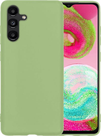 Hoesje - Geschikt voor Samsung Galaxy A04s - Sterk & Shockproof - Hoes Cover - Siliconen Case - Telefoonhoesjes - Groen