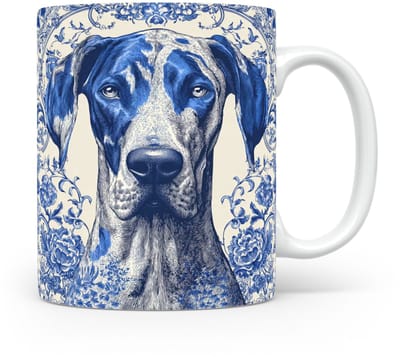 Mok Great Dane Beker voor koffie of tas voor thee, cadeau voor dierenliefhebbers, moeder, vader, collega, vriend, vriendin, kantoor, opa, oma, hond, kerst, sinterklaas, verjaardag