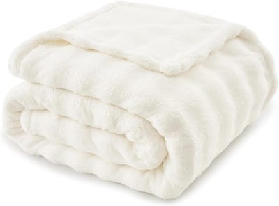 Zachte Fleece Deken voor Eenpersoonsbed, Cocooning en Warme Plaid, Perfect voor Herfst, Ideaal voor Bank, Auto en Reizen, Oeko-Tex, 130 x 150 cm
