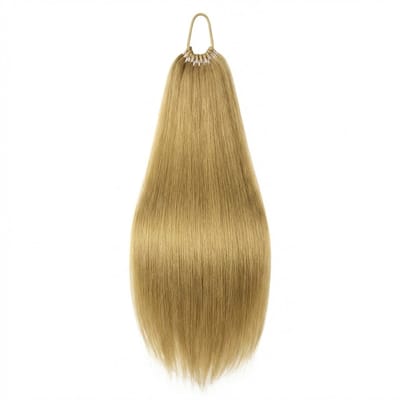 Donkerblond synthetische paardenstaart dames haar extensie extensions extra lang steil ponytail haarstuk lang haarstuk clip in staart