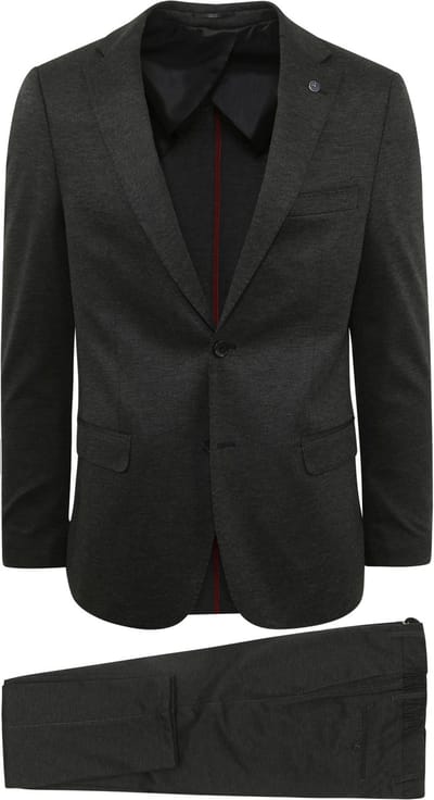 Suitable Kostuum Albatros Melange Antraciet - Maat 50 - Heren