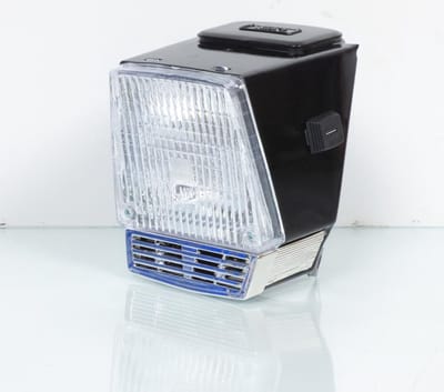 generieke bromfiets koplamp voor motoconfort 50 lux trapezium zwart nieuw