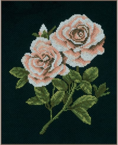 Lanarte Borduurpakket - Borduurset - Borduurpakket volwassenen - Telpakket kit - 20 x 28cm - Pioenrozen - PN-0008337