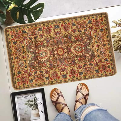 Vintage Oosters Traditioneel Marokkaans Turks Stijl Deurmat Mat Antislip Bohemien Keuken Tuin Badkamer Vloerkleed Tapijt 40*60cm 30x50cm