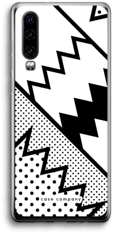 Case Company® - Hoesje geschikt voor Huawei P30 hoesje - Pop Art #5 - Soft Cover Telefoonhoesje - Bescherming aan alle Kanten en Schermrand