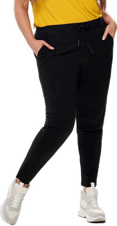 ONLY CARMAKOMA Dames Stijlvolle Broek Poptrash Paperback Stretch Broek Grote Maat Curvy Plus Formaat