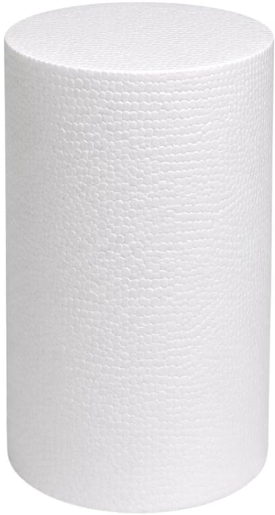 Piepschuim vormen - cilinder - 1x - D15 x L30 cm - styropor hobby / DIY vorm - basis knutselfiguren