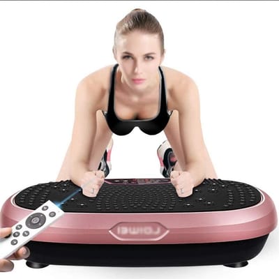 Trilplatform Fitness - Vibratieplaat Trilmachine - Thuis Training - 90 Snelheidsniveaus - 60x34x13.5cm - Zwart