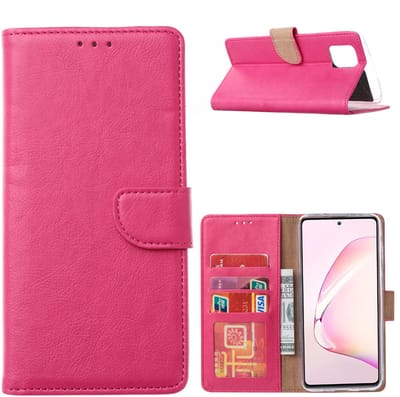 Hoesje Geschikt Voor Samsung Galaxy A41 Portemonnee Hoesje - Pink