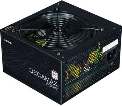 PC-voeding - ZALMAN - DecaMax 600W - 80+ - Niet-modulair - 120mm-ventilator - Zwart