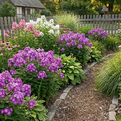 Bloomique - Set van 6 - Phlox ‘Laura’ - Vlambloem - Winterhard - Vaste Plant - Paarsroze bloeiend - Hoogte 10-20 cm- Pot 9 cm