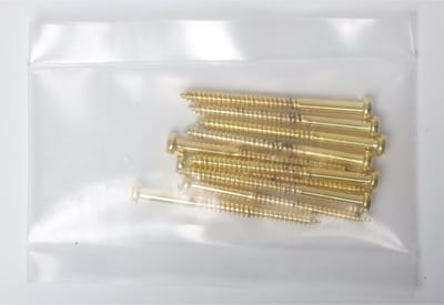 Göldo bas PU schroef 10er Set houtgewinde 2,5 x 35 goud - Basgitaaronderdeel