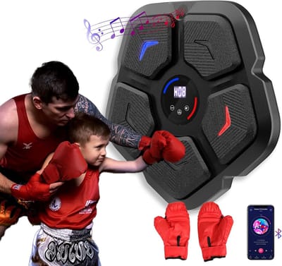 Boxing Machine - Boksmachine - Muzikale Boxmachine - Intelligente, 9 Snelheids- en Volume niveaus, 2 Modi Boxapparaat, Muurmontage Muziekmachine, Thuis Trainingsmachine, Geschikt voor Volwassenen en Kinderen