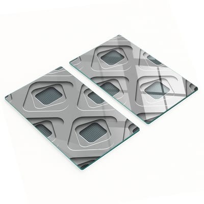 Multifunctionele decoratieve snijplanken van gehard glas voor in de keuken, 3D, 2x30x52 cm