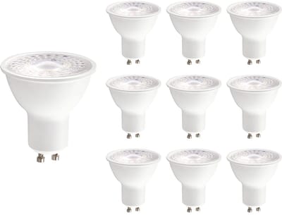 Kobi Premium LED Spot GU10 3W - 300lm - 4000K - 230V - 30.000 Branduren - Voor Plafondspot, Toilet of Werkhoek - GU10 Fitting - 10 stuks