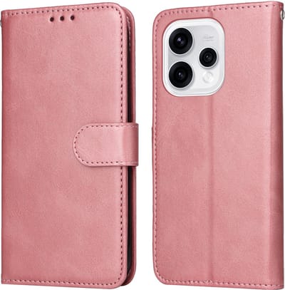 Telestore - Roze agenda book case hoesje - Telefoonhoesje geschikt voor Oppo Reno15 5G / Oppo Reno 15 5G