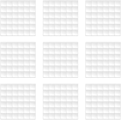 Voorgeknipte Dubbelzijdige Lijmstrepen van Schuim - 9 Vellen van 16x16mm, 2mm Dikte voor DIY Creaties, Kaarten Maken en Scrapbooking