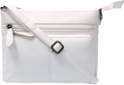 Leather Design Schoudertas Wit