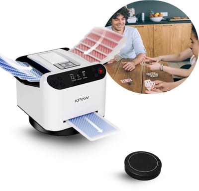 KPaw Automatische Kaartenschudder en Verdeler - Kaartmachine voor 1-12 spelers