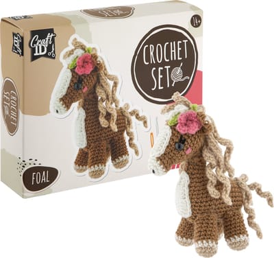 Craft ID Paard Alles-in-1 Haakset - Creatief Haakpakket voor Knuffels - Geschikt voor 14 jaar en ouder - DIY Haakproject